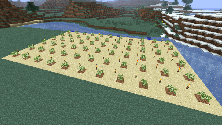 Minecraft farming